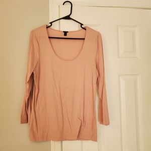 Jcrew scoop neck three quarter sleeve tee